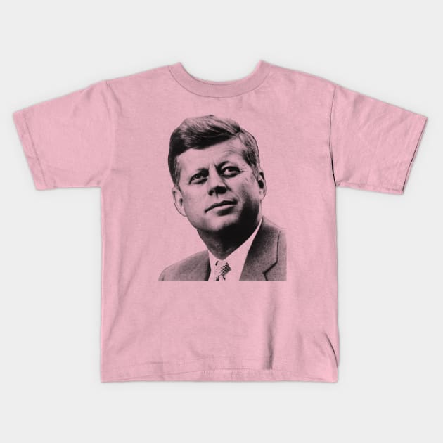 President John F. Kennedy Kids T-Shirt by warishellstore